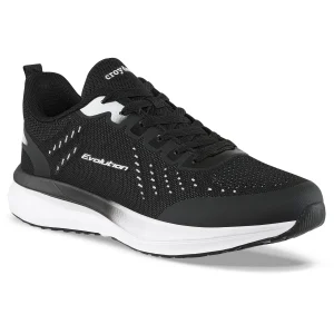 Tenis Running Deno Negro-Blanco Croydon para Hombre