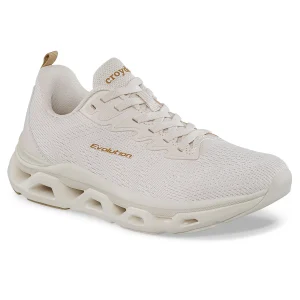 Tenis Running Hazer Beige Croydon para Mujer