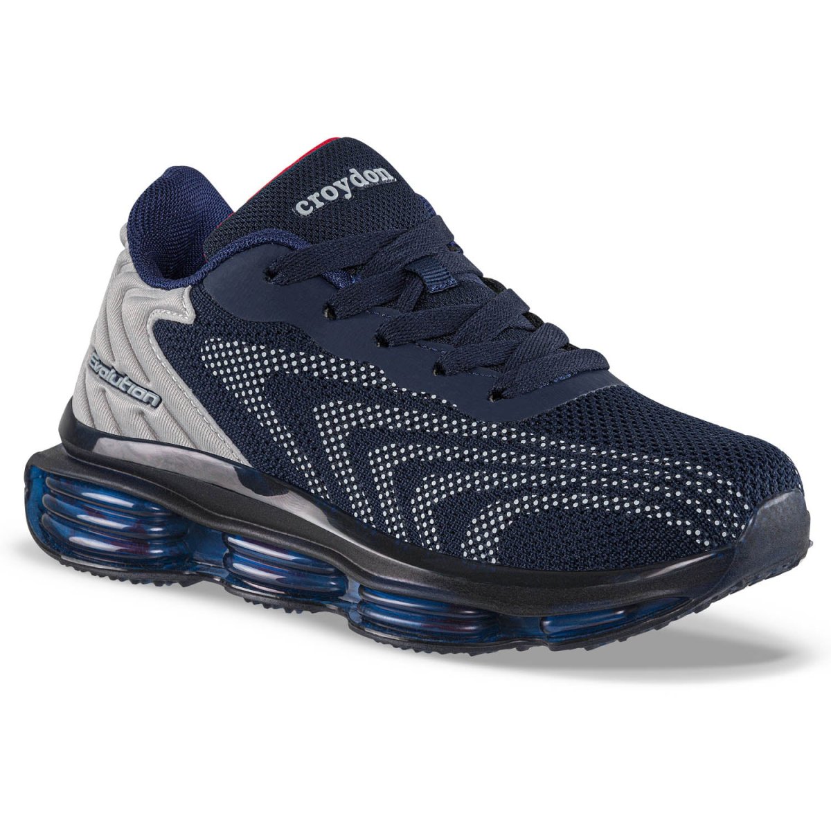 Tenis Running Ladano Azul-Gris Croydon para Niño