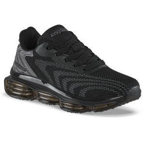 Tenis Running Ladano Negro-Gris Croydon para Niño