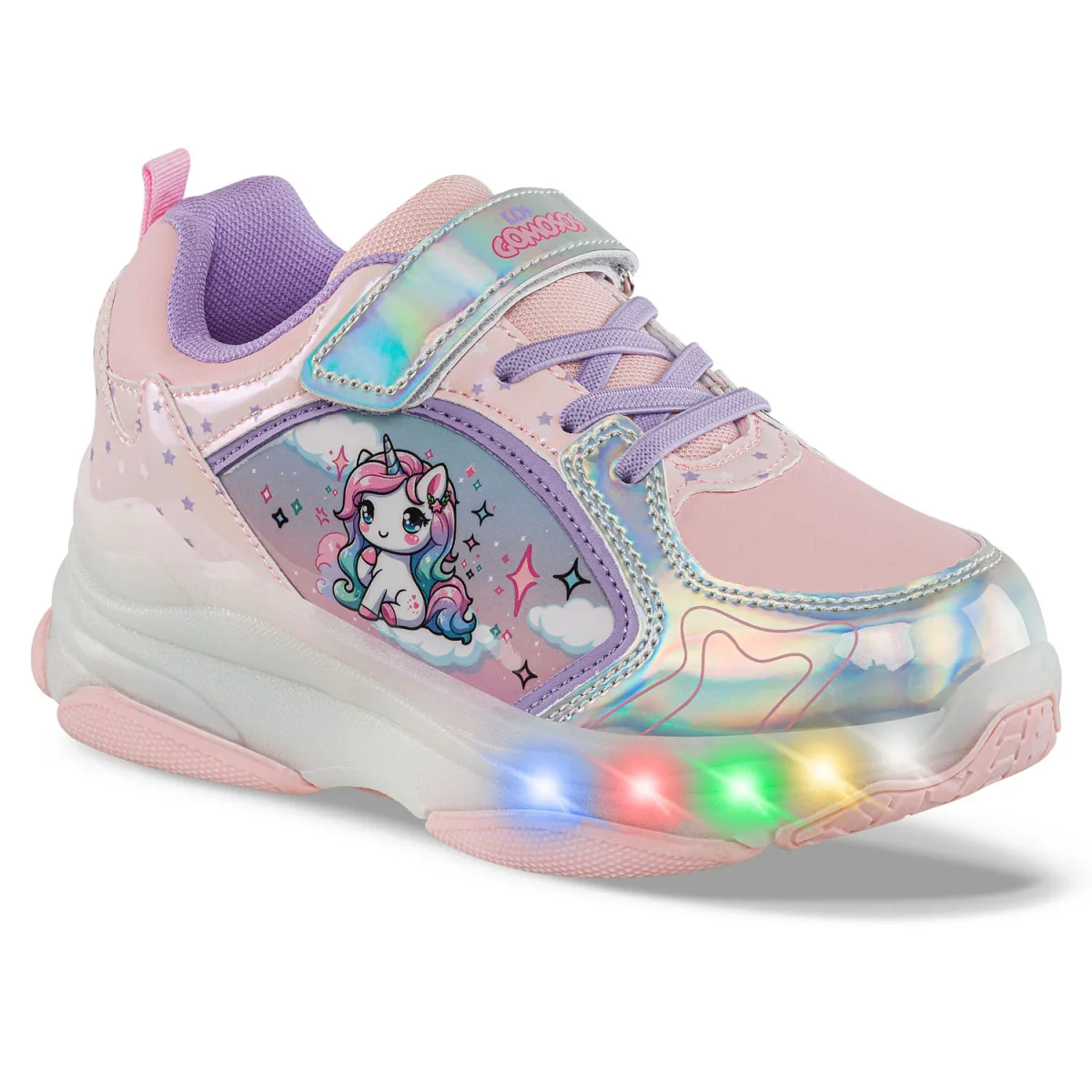 Tenis Patines Luces Relaxi Rosa Los Gomosos para Niña - Imagen 2