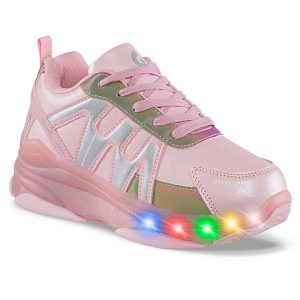 Tenis Patines Luces Tiff Rosa Los Gomosos para Niña