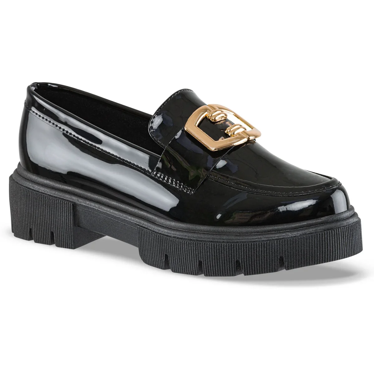 Mocasines Yustin Negro Croydon para Mujer - Imagen 2