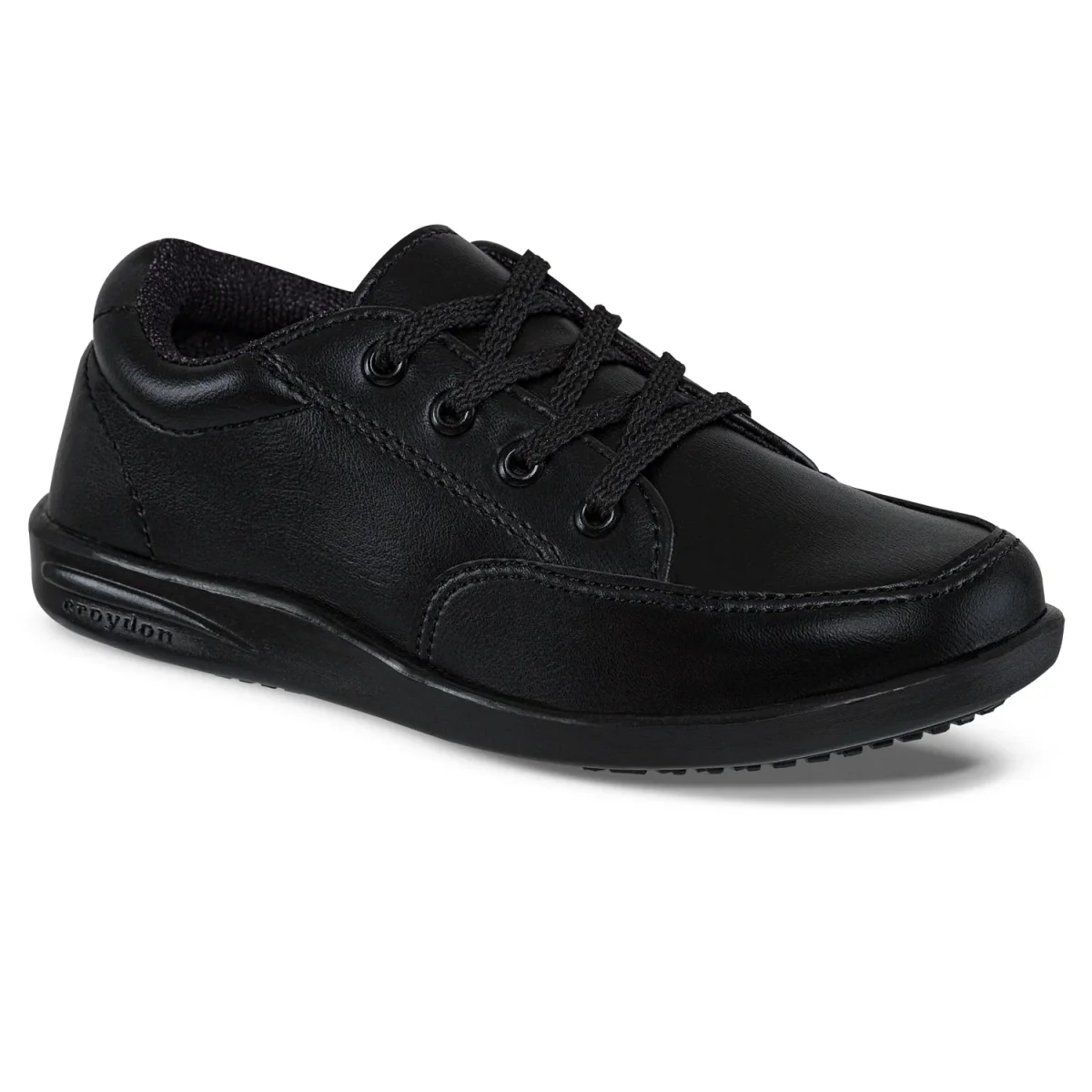 Zapatos Colegio Bagglia Negro-Negro Croydon para Niño