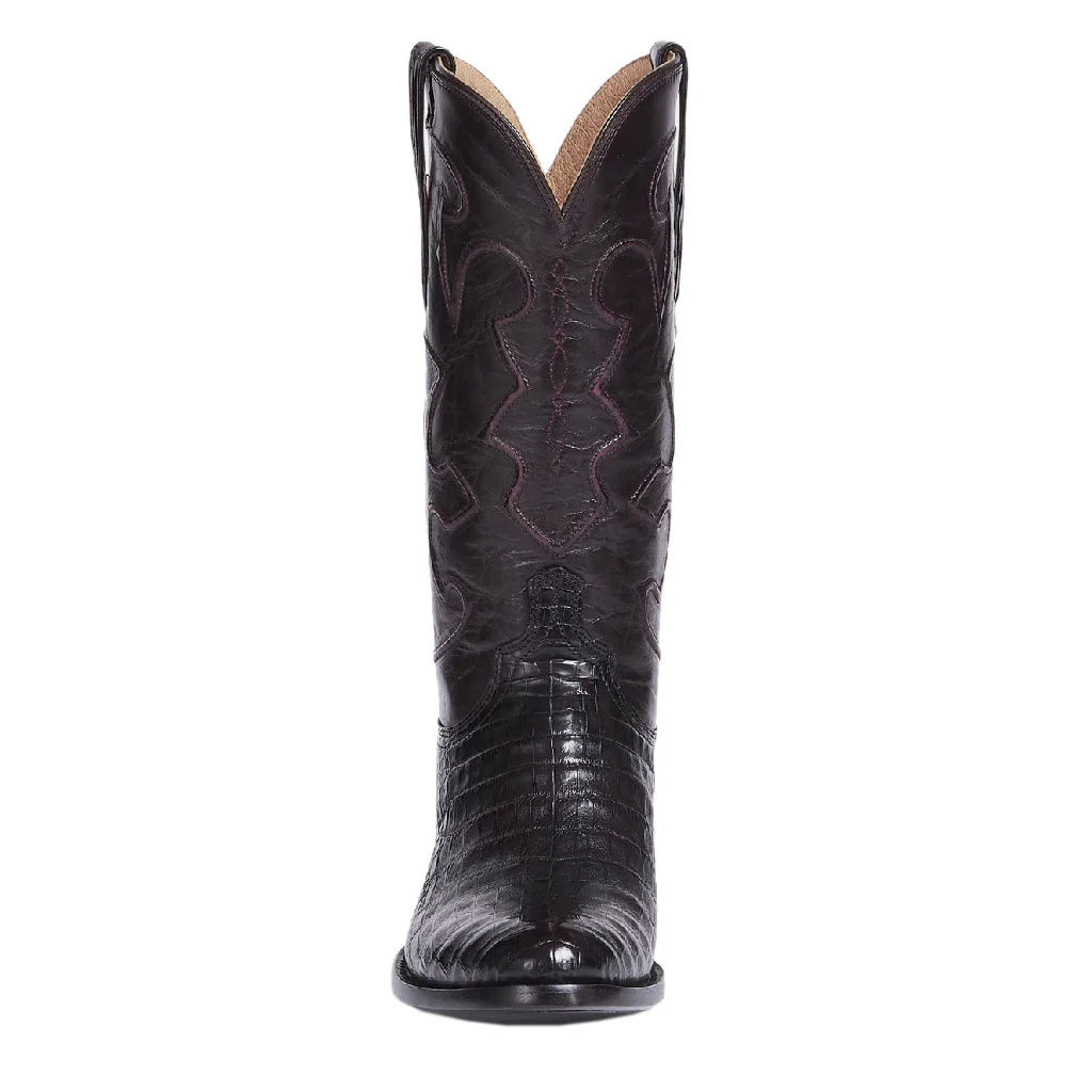 Botas Lucchese Charles M1637.R4 Black Cherry Caiman - Imagen 3