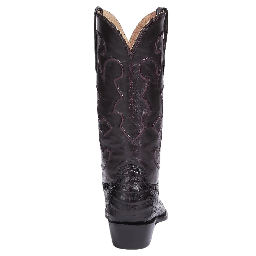 Botas Lucchese Charles M1637.R4 Black Cherry Caiman - Imagen 4