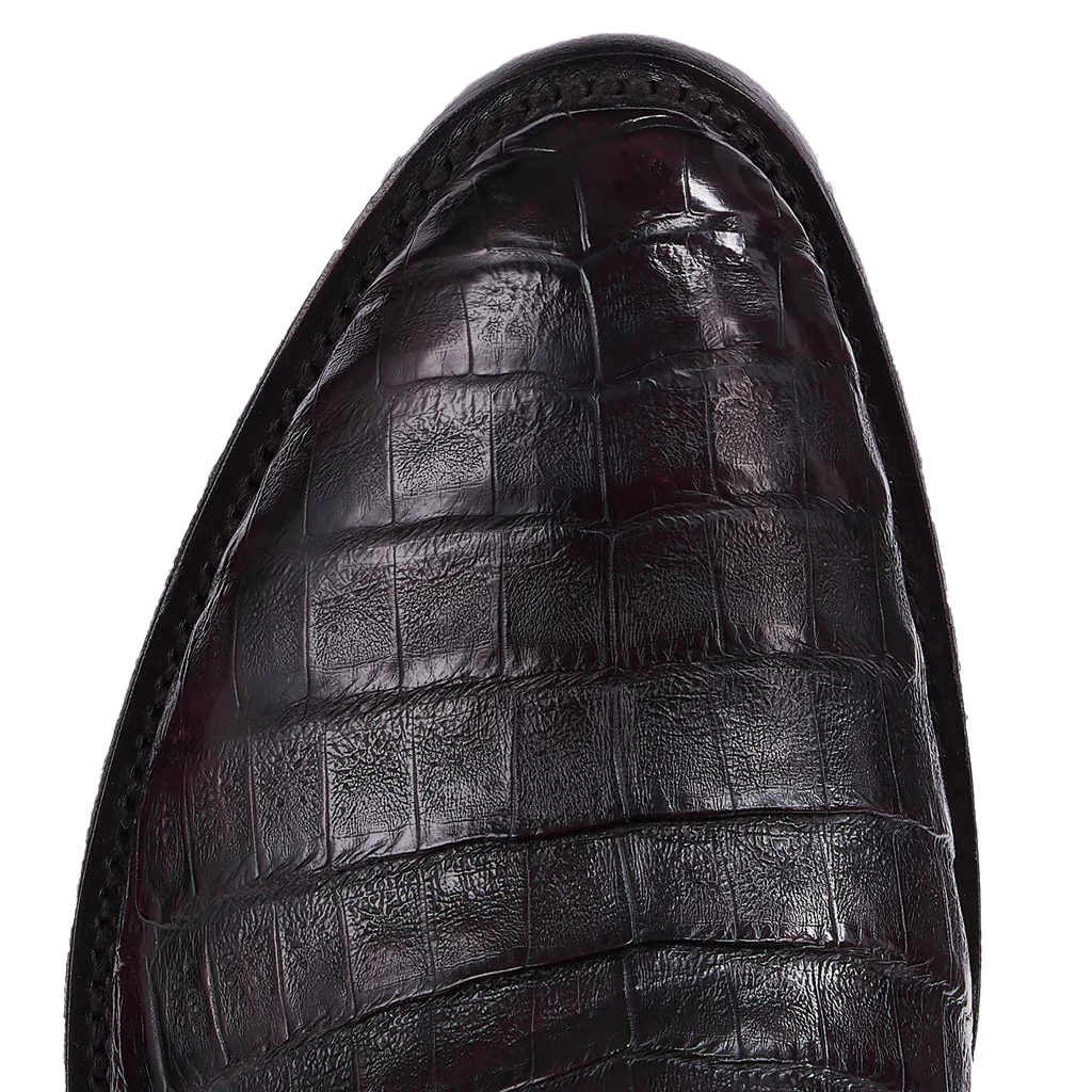 Botas Lucchese Charles M1637.R4 Black Cherry Caiman - Imagen 7