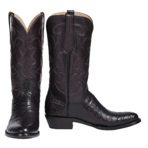 Botas Lucchese Charles M1637.R4 Black Cherry Caiman