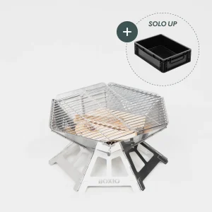 BOXIO FIRE I Recipiente para el fuego con parrilla