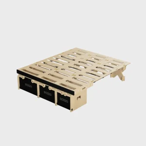 BOXIO RACK BOX + BED PACK XXL I Caja modular para camping