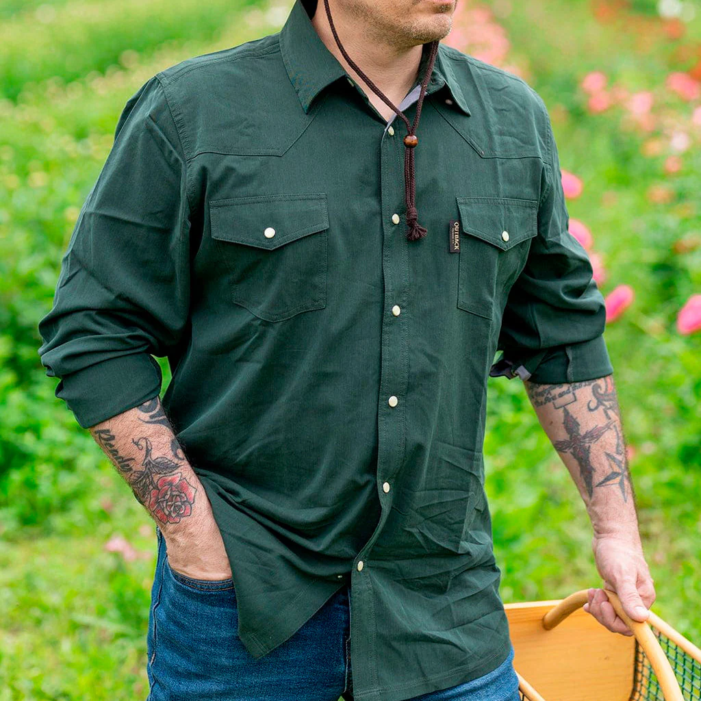 Camisa Outback Mod 35029 Moab Olive - Imagen 3