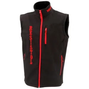 Chaleco Resistol Black/Red Vest Marketing