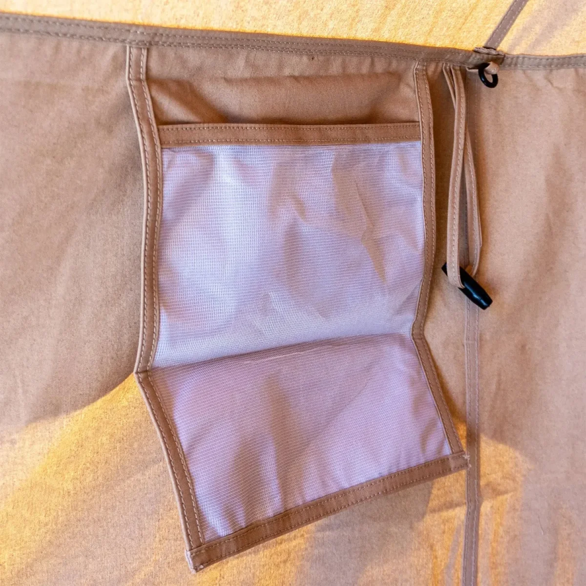 5M Classic Bell Tent 100% Cotton 285GSM Double Door - Coffee - Imagen 5