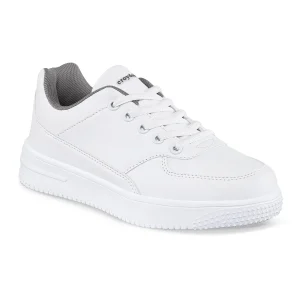 Tenis Colegio Shopir C Blanco-Gris Croydon Unisex