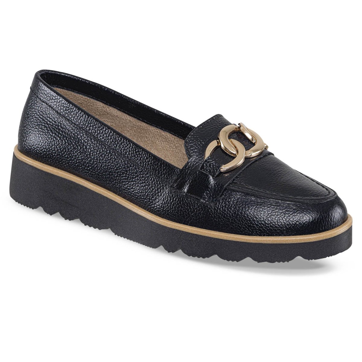 Mocasines Zaret Negro Croydon para Mujer