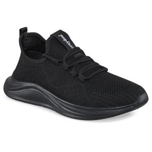 Tenis Running Hetter Negro-Negro Croydon Para Mujer