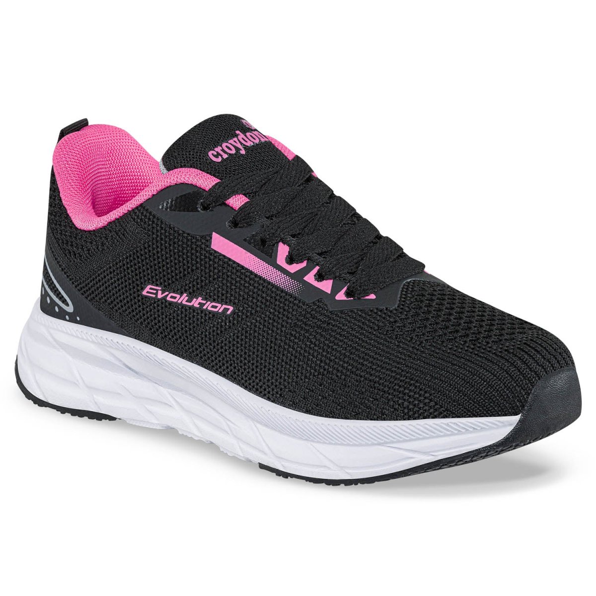 Tenis Running Rofer Negro Croydon para Niña - Imagen 2