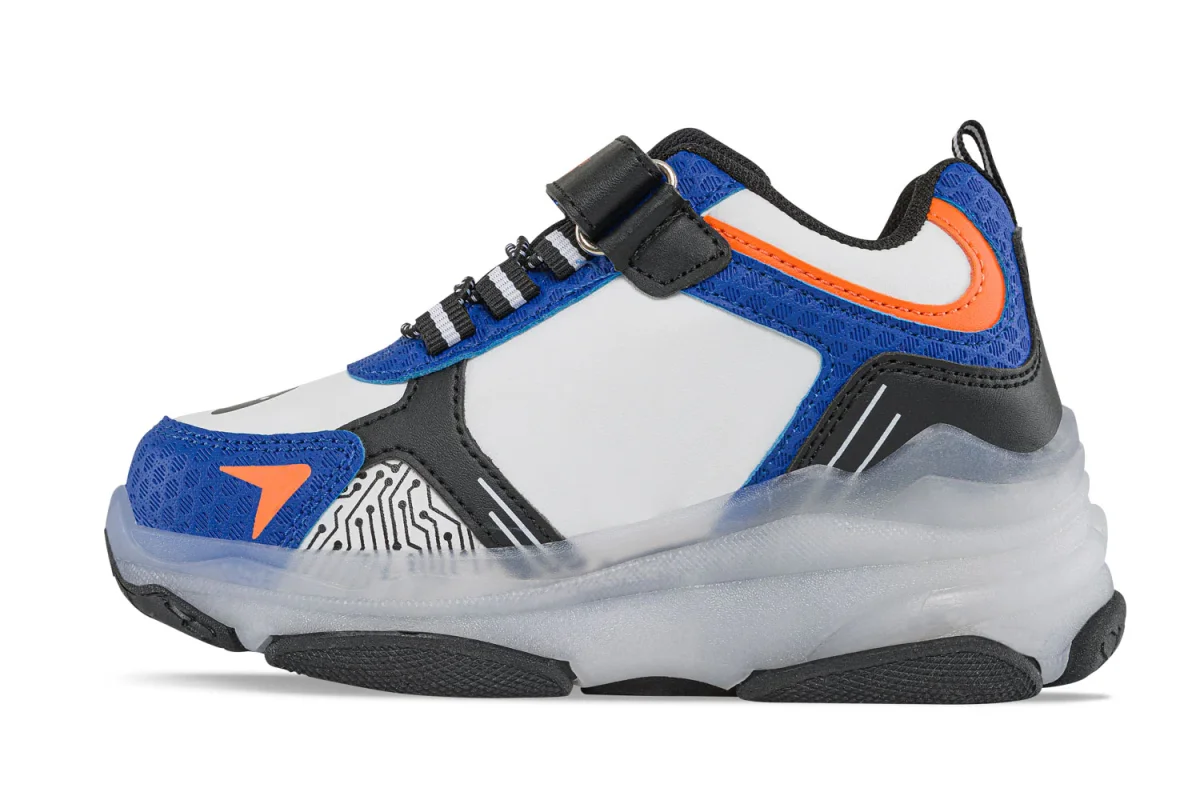 Tenis Patines Luces Tordo Negro-Azul Los Gomosos para Niño - Imagen 5