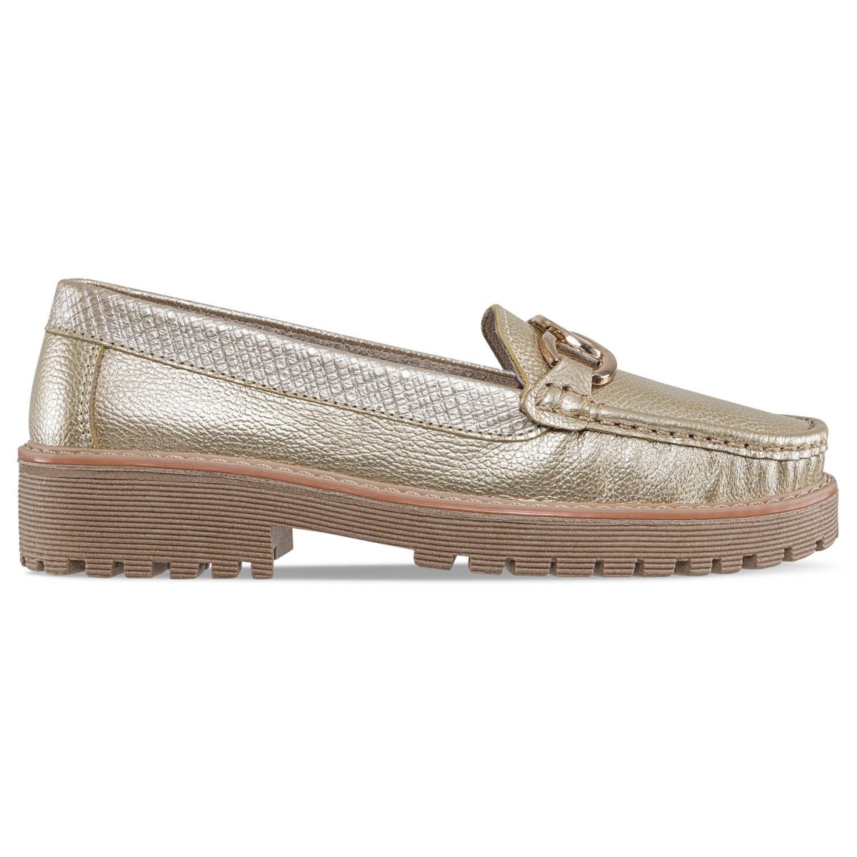 Mocasines Yazli Oro Croydon para Mujer - Imagen 3