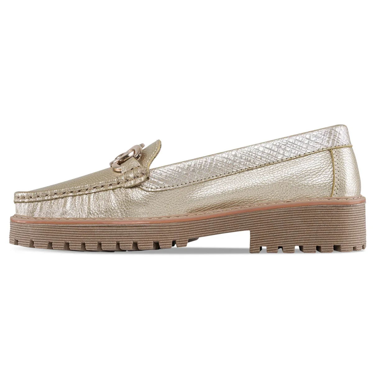 Mocasines Yazli Oro Croydon para Mujer - Imagen 5