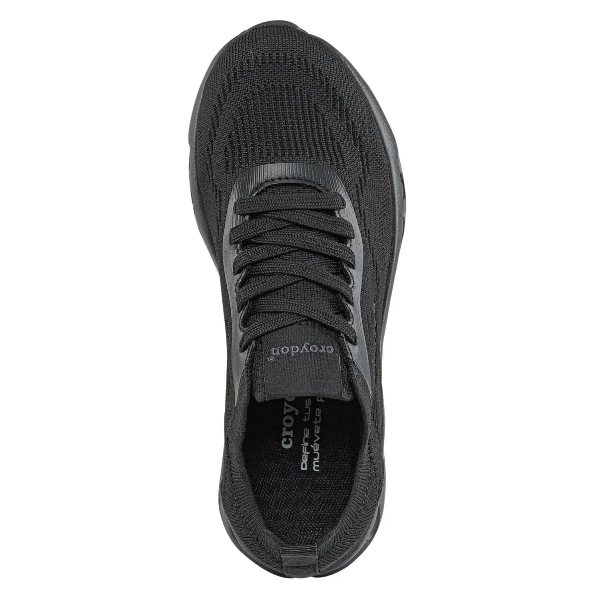 Tenis Running Dylez Negro-Negro Croydon para Mujer - Imagen 4