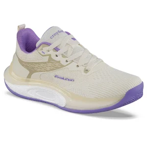 Tenis Running Fibyn Beige Croydon para Mujer