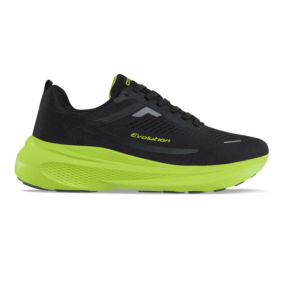 Tenis Running Kione Negro-Verde Croydon para Hombre - Imagen 3