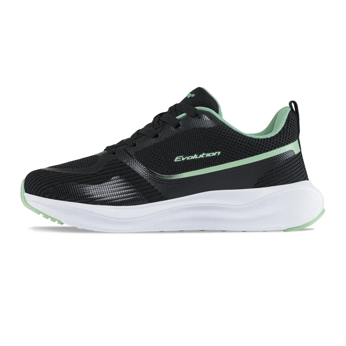 Tenis Running Lorlix Negro-Verde Croydon para Mujer - Imagen 5