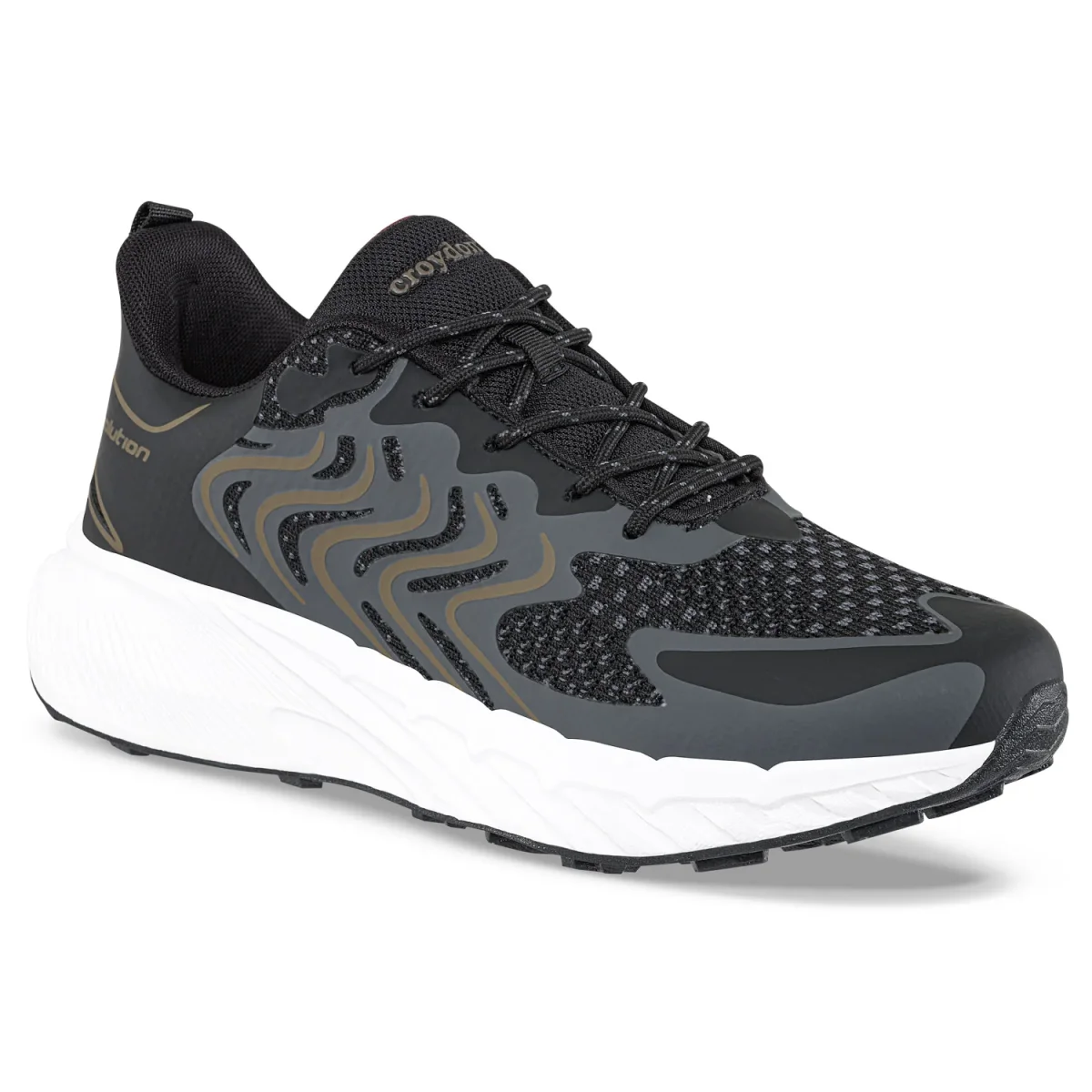Tenis Running Krox Negro Croydon para Hombre