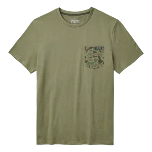 Playera Yeti Mod Camo Pocket SST Heather Olive