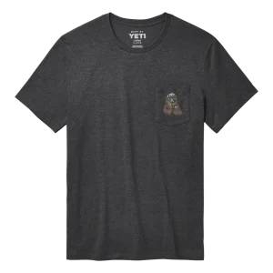 Playera Yeti Mod Cool Bear Pocket SST Heather Charcoal