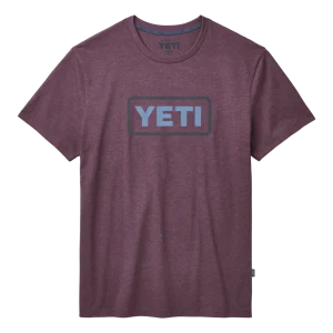 Playera Yeti Mod Logo Badge SST Heather Plum