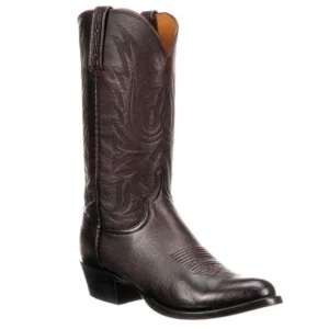 Botas Lucchese Carson M1021.R4 Black Cherry Bov Cabra
