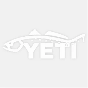 Calcomanía Yeti Trout Window Decal