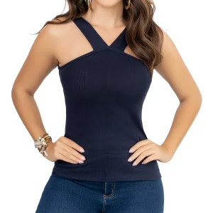 Blusa Celina Azul Osc Croydon para Mujer