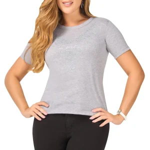 Blusa Asia Gris Croydon para Mujer