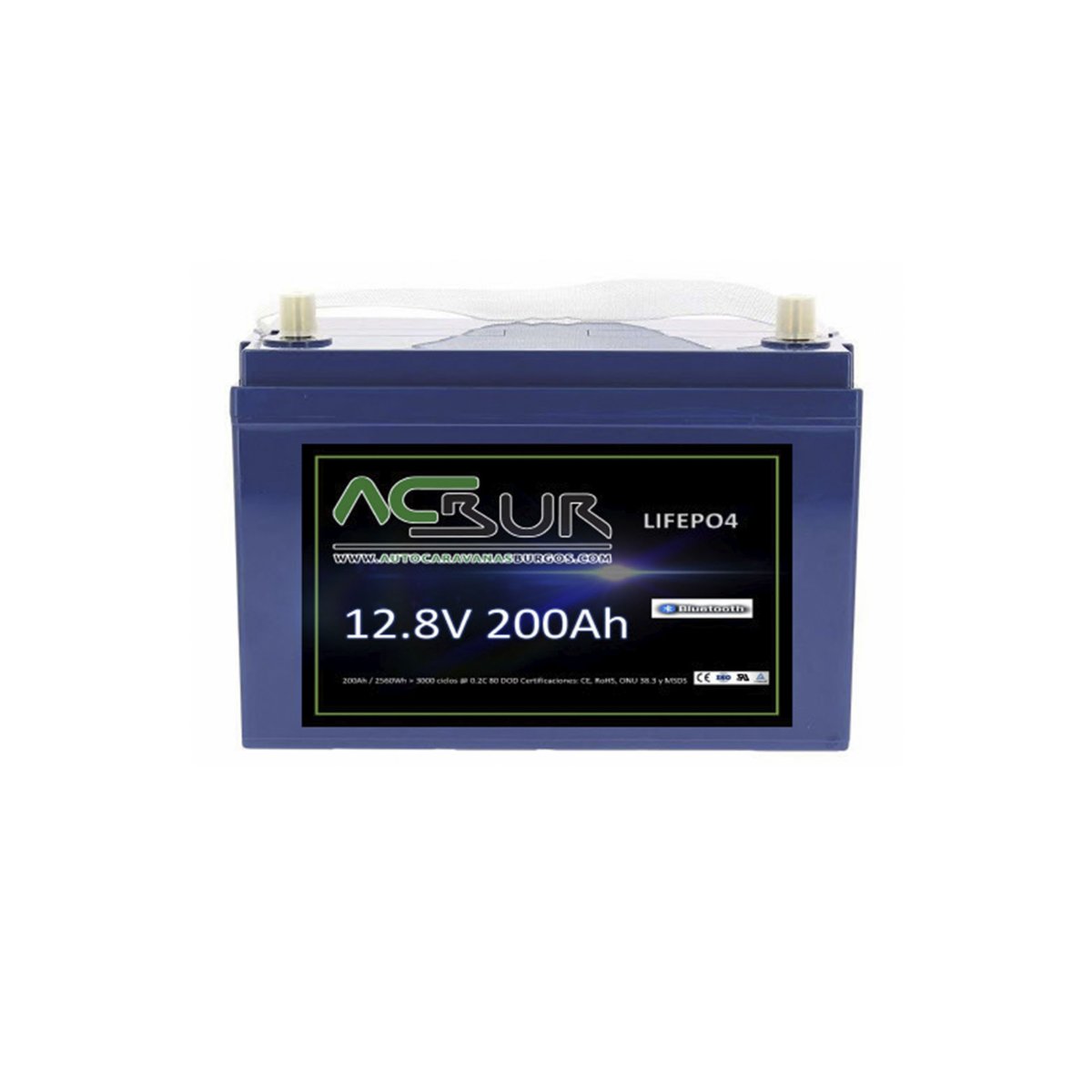 Bateria litio 12V 200AH Batería para autocaravana - Imagen 2