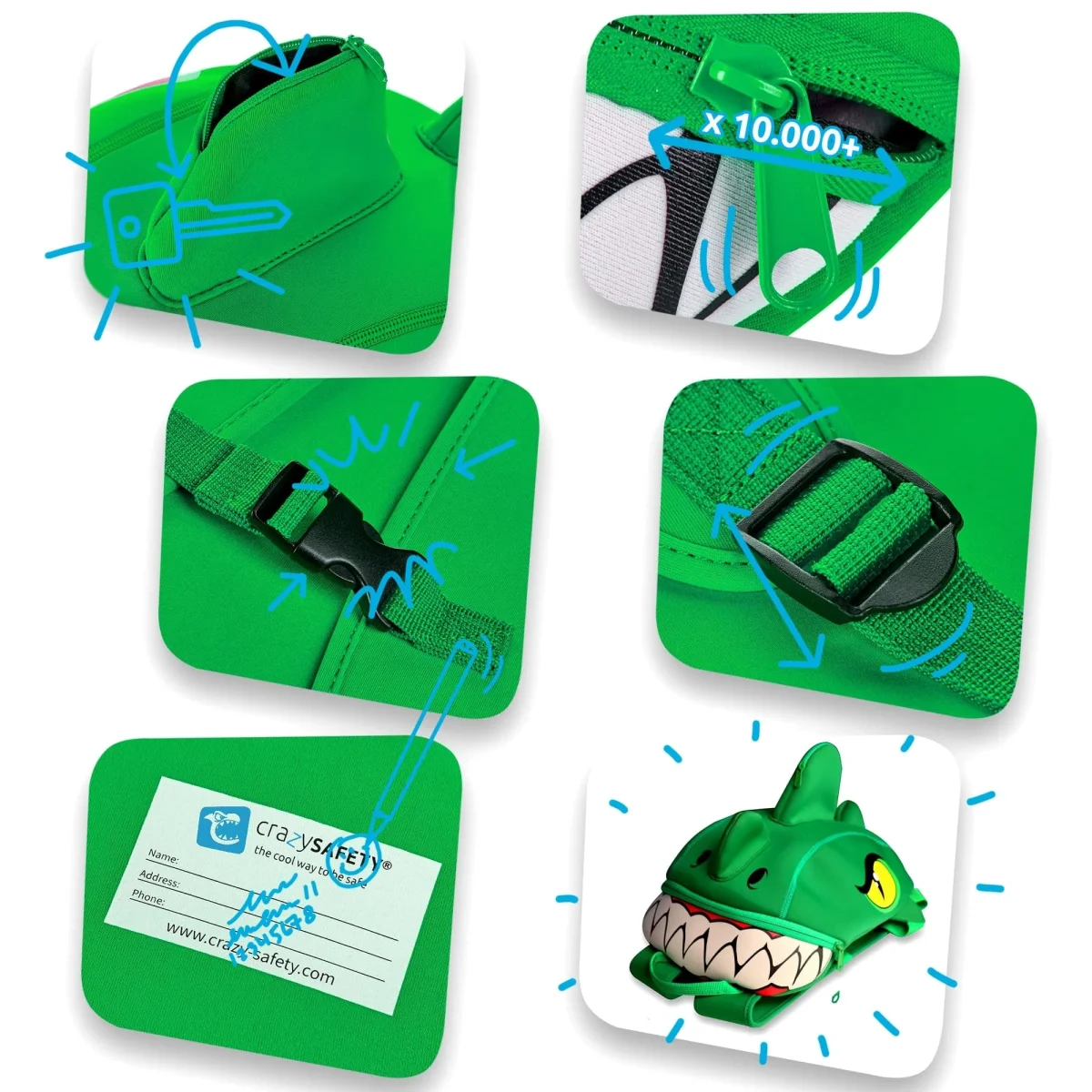 Mochila de cocodrilo - Imagen 4