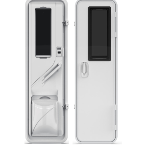 Puerta entrada autocaravana con ventana 2 cierres